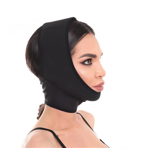 MAAM Gesichtsmaske, mittlere Halslänge, M, schwarz