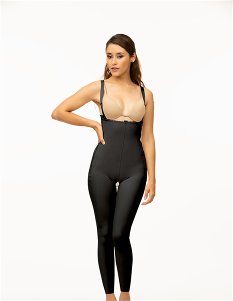 Kompressionsbody ohne BH mit verkürztem Oberkörper volle Beinlänge