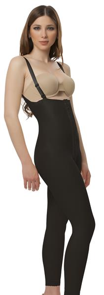 Isavel BS07 Kompressionsbody Kompressionswäsche Hakenverschluss schwarz