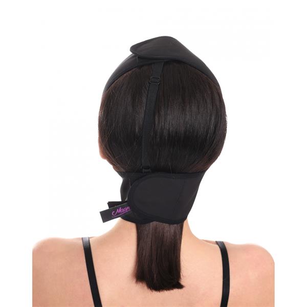 MAAM Gesichtsmaske, mittlere Halslänge, M, schwarz