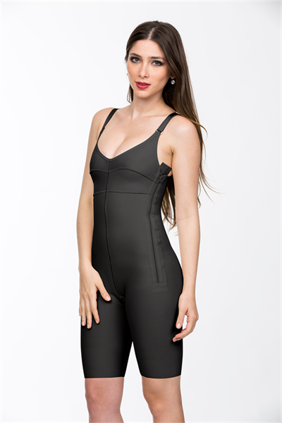 Kompressionsbody mit BH mit verkürztem Oberkörper bis Mitte Oberschenkel